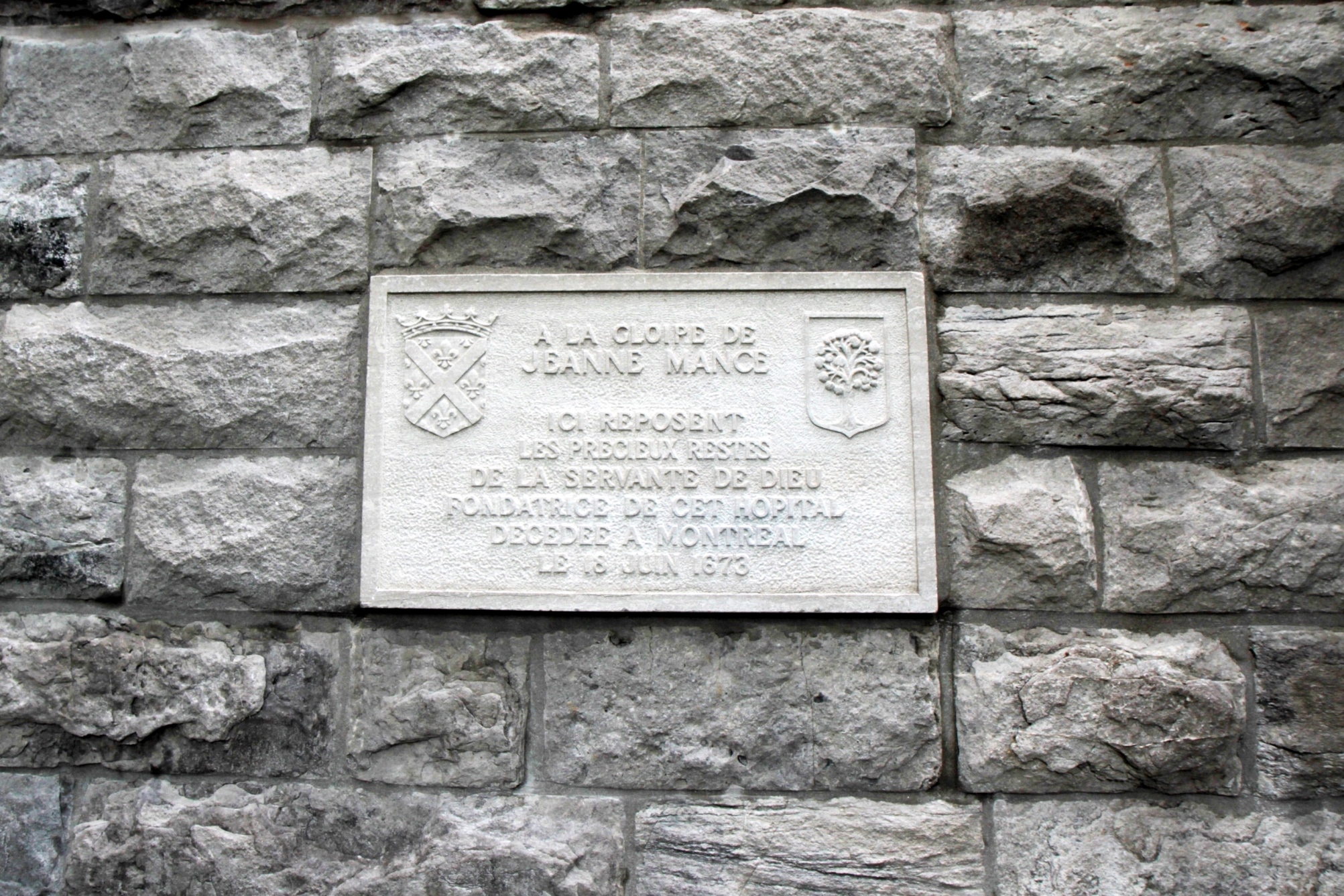 Jeanne Mance's burial, Chapelle, Hotel Dieu de Montreal  - 01.JPG